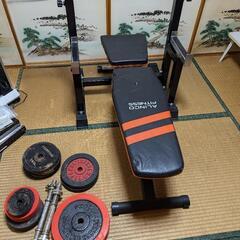 沖縄県のベンチプレスセットの中古が安い！激安で譲ります・無料