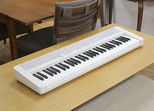 （Y）北大前! 札幌 引取 CASIO カシオ Casiotone カシオトーン 電子キーボード CT-S1WE 2023年製 ホワイト 61鍵盤 ピアノ 2058232