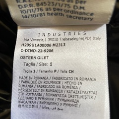 【中古】モンクレール ダウンベスト フラグメントデザイン 22AW OSTEEN VEST H209U1A00006の画像