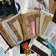 120枚 ショップ袋 まとめ売り ショッパー 大量 ポイント消化 紙袋 フリマの画像