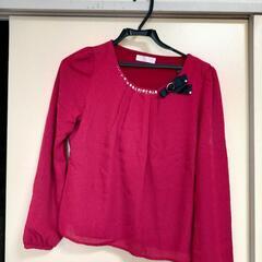 pattern 長袖 イミテーション付きトップスの画像