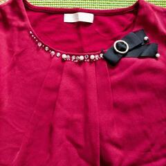 pattern 長袖 イミテーション付きトップスの画像