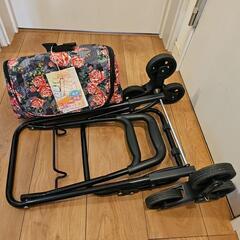 ショッピングキャリーカート　三輪　折りたたみの画像