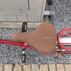【ジャンク】【あげます】子供用自転車です。赤の画像