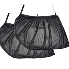 ノーブランド品 左右ドア用2枚入・車用網戸サイドドア用・暑さ対策(熱中症・紫外線)・虫よけ・車中泊カーテンの画像