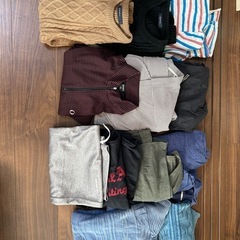 メンズ洋服まとめ売り、Tシャツ、アウター、ニット、靴下、色々セットの画像