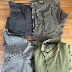 メンズ洋服まとめ売り、Tシャツ、アウター、ニット、靴下、色々セットの画像