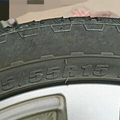 【値下げ】アルミホイール　スタッドレスタイヤ付　165/55R/15の画像