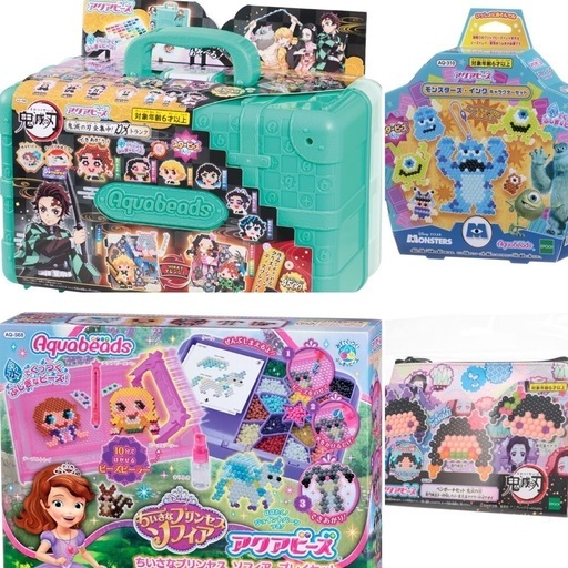 アクアビーズ　美品　鬼滅の刃　ソフィア　モンスターズインク