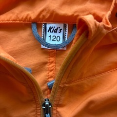 mont-bell キッズ　ウィンドブレーカー120 オレンジの画像