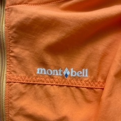 mont-bell キッズ　ウィンドブレーカー120 オレンジの画像
