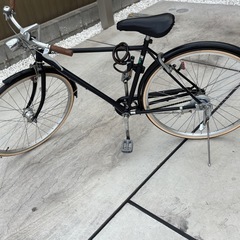 自転車　ワイヤー錠付きの画像