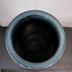 アンティーク 陶器製 花柄 フラワー 傘立ての画像