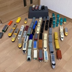 ①　プラレール レールセットと車両コレクション　まとめ売りの画像