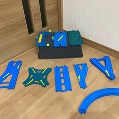 ①　プラレール レールセットと車両コレクション　まとめ売りの画像