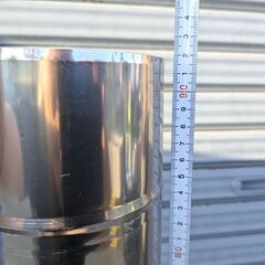 【20241122受付終了・Y売】ステンレス煙突・106φ・風呂釜・薪ストーブ・No.240925-05の画像