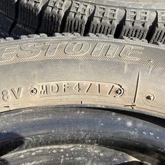 鉄チンホイール　ブリザックVRX 155/65R15 　の画像
