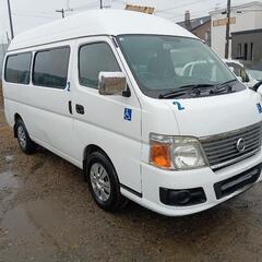  札幌市西区発☆日産 キャラバンバス 軽油 4WD 福祉車 車い...