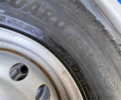 145/80R12 80/78N  ホンダ鉄ホイール付き
  