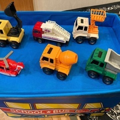 ミニカーセット 6台（ヘリコプター、ダンプカー、コンクリートミキ...