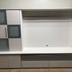 美品　テレビボード　ハイタイプ　テレビ台　ルッチTV ルッチリビング　【糸島市内 送料無料】1117-1の画像