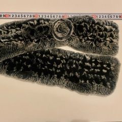 ムーンバット マフラー ファー 秋冬 レディース グレー系