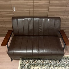 引取限定　アンティーク風　2人掛ソファ