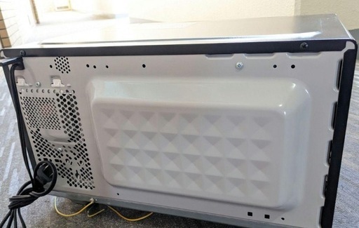 【取引(受付)終了】2020年製 アイリスオーヤマ 電子レンジ MO-FM1804-B 動作確認済　ミラーレスドア仕様 