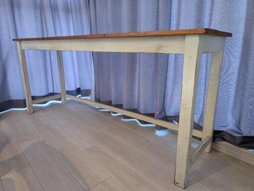 長机　横170cm、高さ72cm、奥行き44cm　北欧風　レトロ　オーダー品