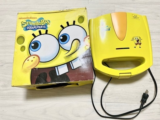 スポンジボブのワッフルメーカー 中古