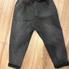 ブラックデニム　セットアップの画像