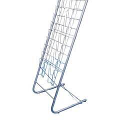 パンフレットラック　シルバーの画像