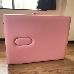 ほぼ新品 施術ベッド 折りたたみ ピンク エステ マッサージ エステ の画像