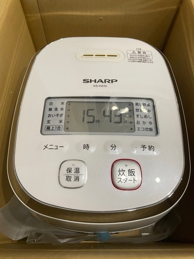 高火力IH炊飯器　パールホワイト　SHARP 外装美品