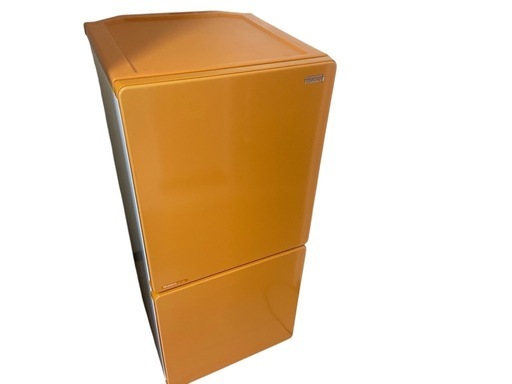 中古美品 ノンフロン冷凍冷蔵庫 MR-J110BC 110L モリタ MORITA 2ドア オレンジ 右開き 2011年製 単身 一人暮らし 冷蔵庫