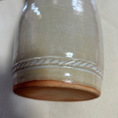 萩焼　花瓶　新品　木箱入の画像