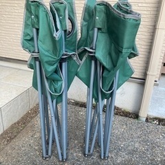 イス　折りたたみ　2点セット　アウトドア　キャンプ用品の画像