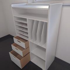 棚　書類プリント入れ　子供棚の画像