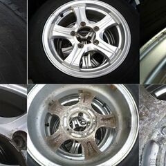 タイヤ スタッドレスタイヤ ホイール付きタイヤ Weds 16×5.5J Off+19 139.7 5H　オブザーブ 175/80R16 2016年製 4本セット 中古 苫小牧西店の画像