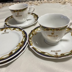 コーヒー碗皿　パン皿の画像