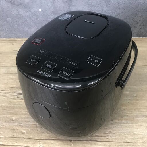 YAMAZEN 山善 マイコン 3合炊き 炊飯ジャー YJF-M30CC 2021年製 動作品 24k菊-