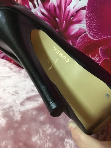 COMEXロングブーツピンヒール13cm厚底ブラック Mサイズ本皮