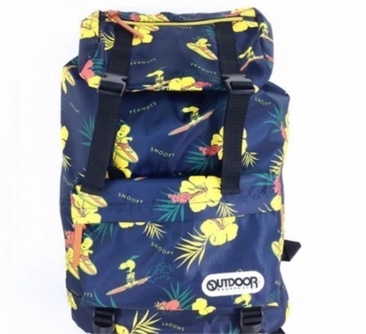 新品スヌーピー ハイビスカス フラップリュック