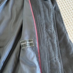 カシミア100% メンズコート、ＬＬ　ネイビーの画像