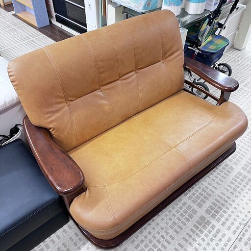 【お持ち帰り特価】レトロ ソファ 2人掛け