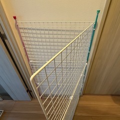 バラ売り可◆脱走防止柵◆定価合計 2080円分✨ワイヤーネット計6枚➕連結ジョイント➕突っ張り棒の画像
