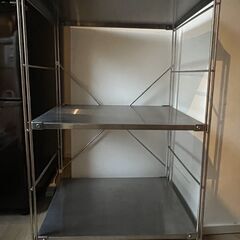 【11月29日まで】無印良品　ステンレスユニットシェルフ（シルバー）