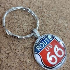 ■■R66 クラシック USA ルート66 キーホルダー6の画像