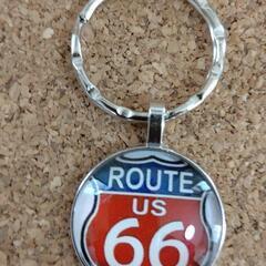 ■■R66 クラシック USA ルート66 キーホルダー6の画像