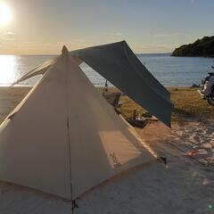 ⛺️　DODワンポールテント　キャンプしてみませんか　格安…